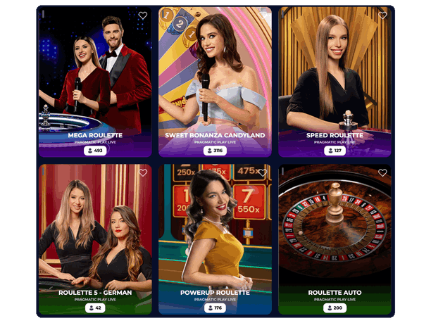 NineCasino Live Spiele