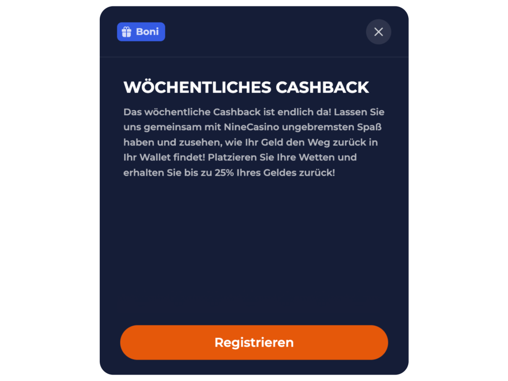 nine casino bonus code bestandskunden